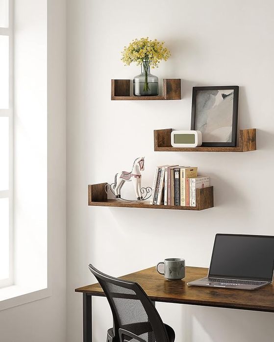 Półki, Regał Ścienny, 3-Częściowy