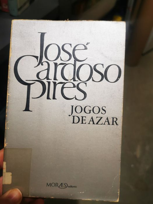 Livro jogos de azar José Cardoso Pires