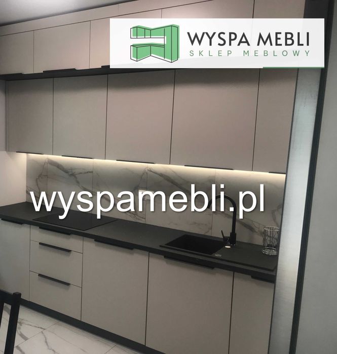 NOWY zestaw mebli kuchennych Kuchnia kaszmir artisan 165cm aneks hotel