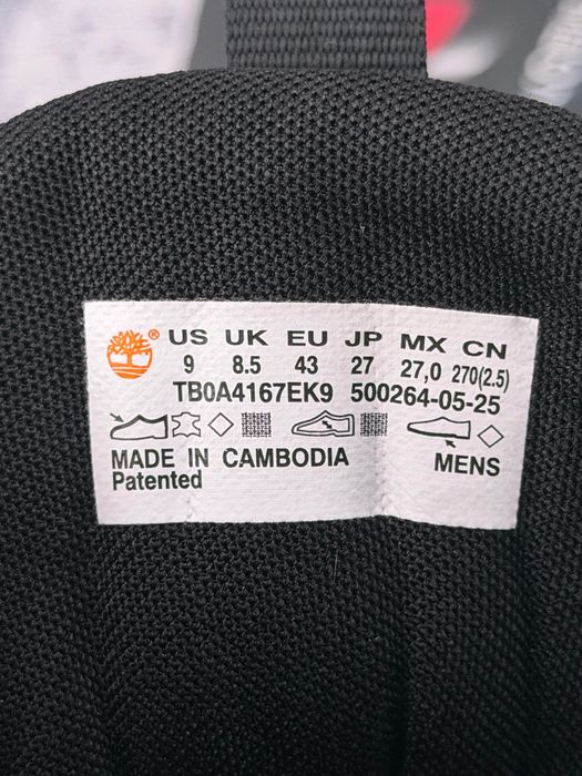 Buty Sportowe Timberland Motion Windsor Mid Czarny Rozmiar 43