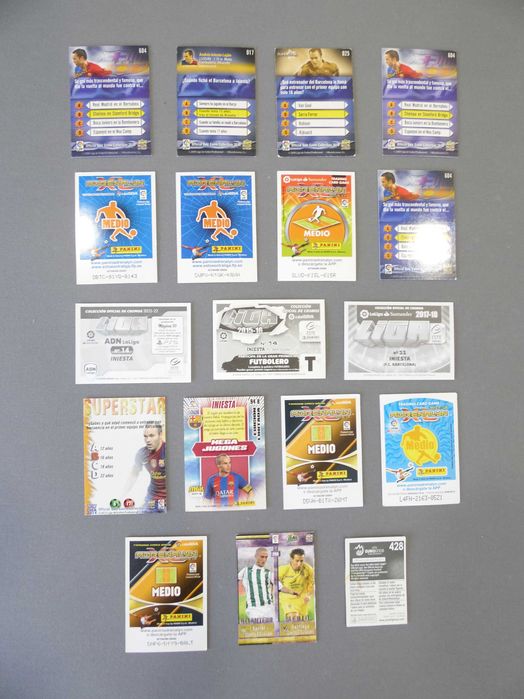 Lote de Cartas e Cromos de Andres Iniesta