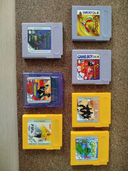 Kolekcja gier na Gameboy Color GBC