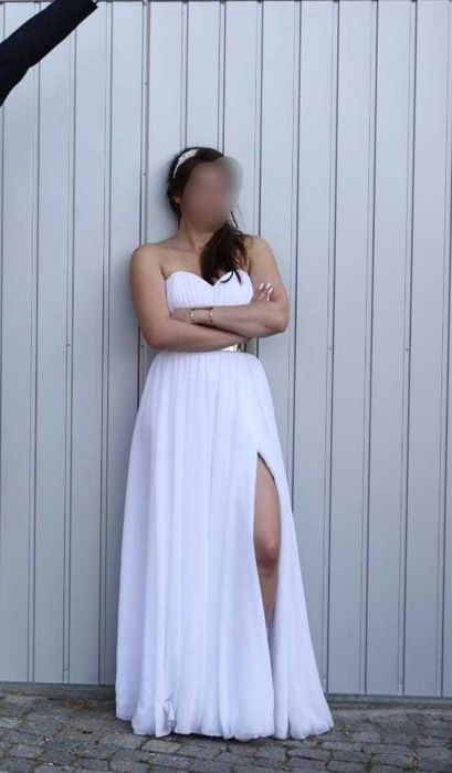 Suknia ślubna fasson M/L