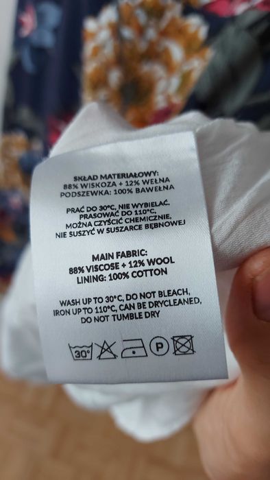 Sukienka z wełną Marie Zelie Galatea Florea 36