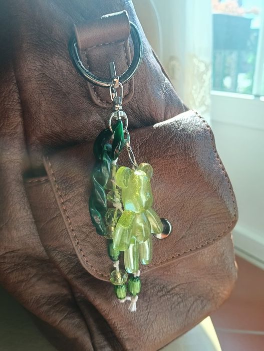 Bag charm artesanal urso