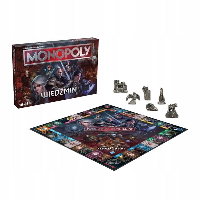 Monopoly The Witcher Winning Moves pudełko,400x267 mm