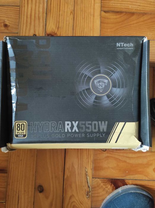 Fonte de Alimentação NTech Hydra RX 550W – 80 Plus Gold (Impecável)