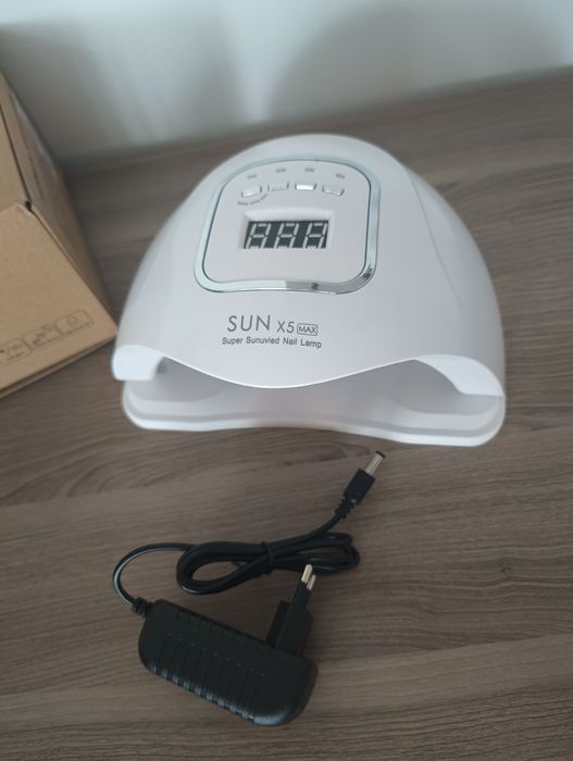 Lampa do Paznokci Led UV, mocna, LCD, do hybrydy, zestaw