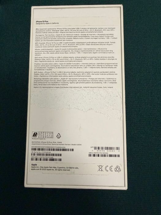 iPhone 15 Plus - w pełni sprawny