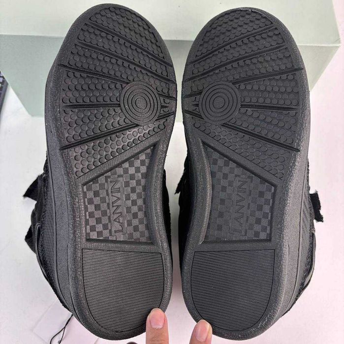 (БЕЗ ПЕРЕДОПЛАТИ)Lanvin Curb Sneakers ланвін карб снікерс чорні опіум