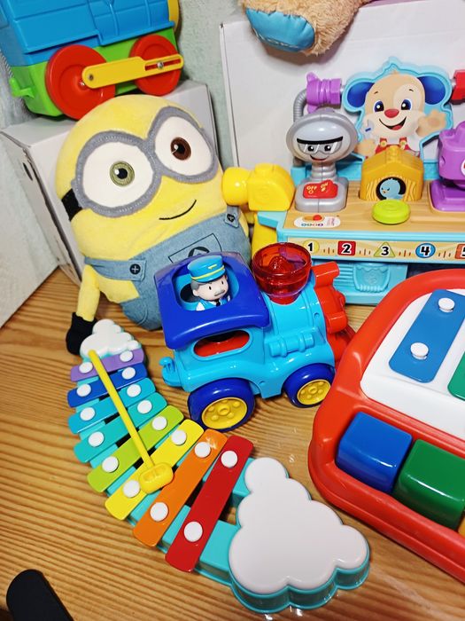 Розвиваючі іграшки mr.Pensil алфавіт ксилофон паровоз набір лікаря