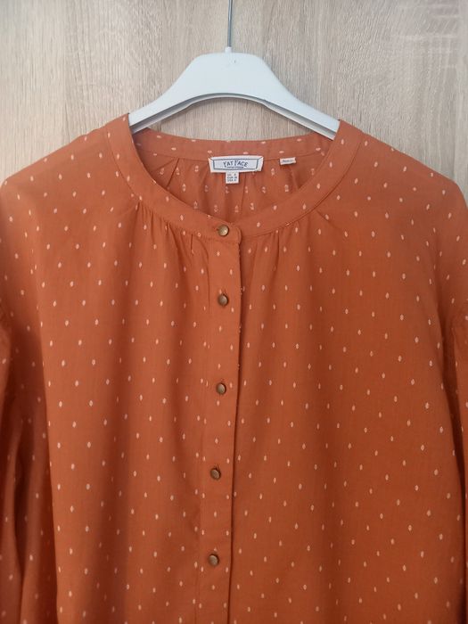 Oryginalna ruda bluzka z bufkami FAT FACE 8