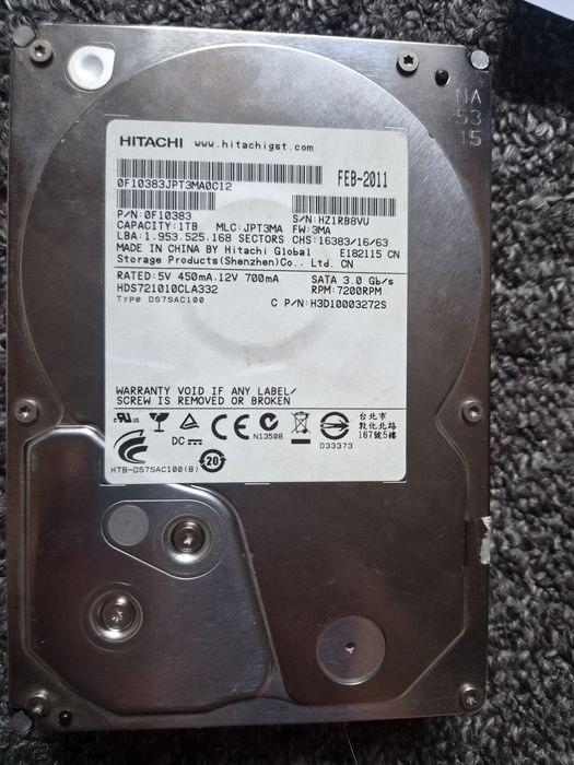 Dysk twardy Hitachi 1 Tb