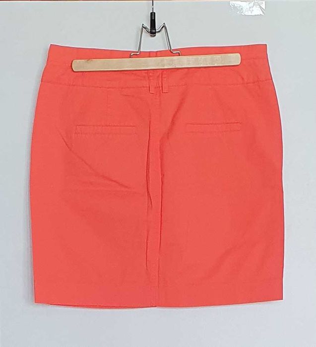 Koralowa, różowa spódnica mini, miniówka Camaieu, rozm. 38, jak nowa
