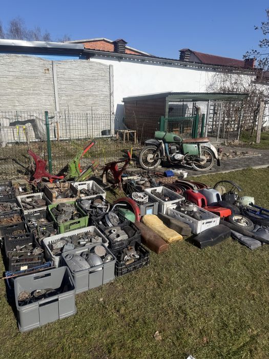 Kolekcja starych motocykli + DUŻO części – Komar, MZ, Kadet,Wsk,Romet