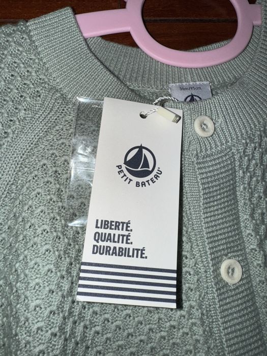 Дитячий кардиган Petit Bateau, р.36м (95см), новий з біркою