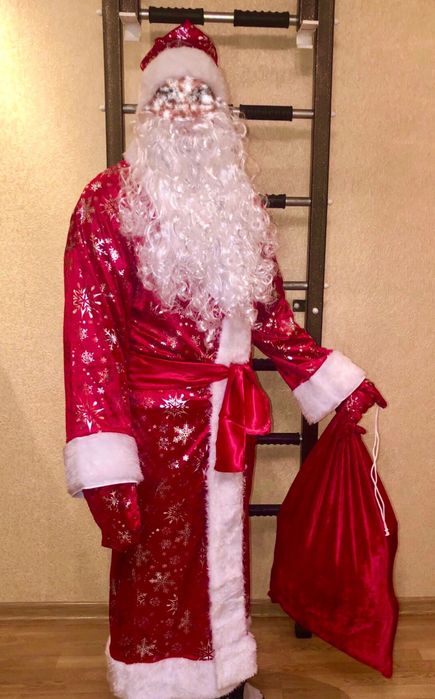 Червоний костюм Діда Мороза Дід Мороз Дед Мороз костюм Деда Мороза