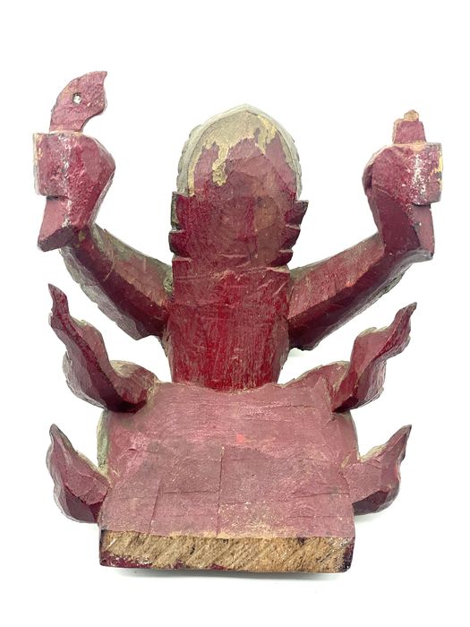 Estátua de Madeira Antiga de Garuda divindade india sec 18