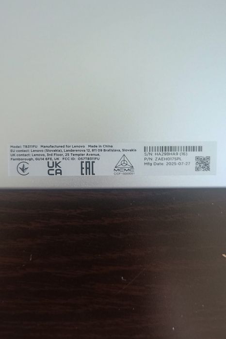 Tablet Lenovo Tab TB311FU