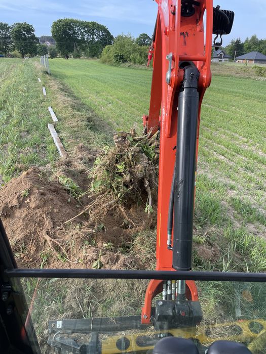 Usługi Minikoparka Wiertnica Wywrotka Chwytak Młot Przeciski Kret