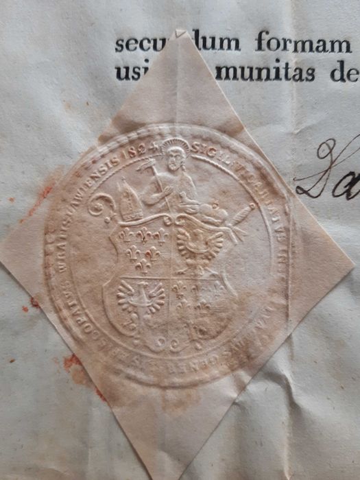 Biskup Daniel Latussek Bralin Kępno Nowa Sól akt dyspensy ślub 1839