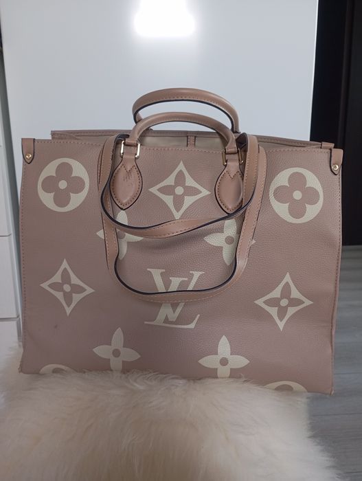 Louis Vuitton torebka damska duża beż Luxury hit