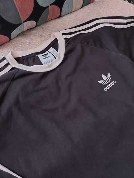 *** bluza longsleeve Adidas męski czarny rozmiar L ***