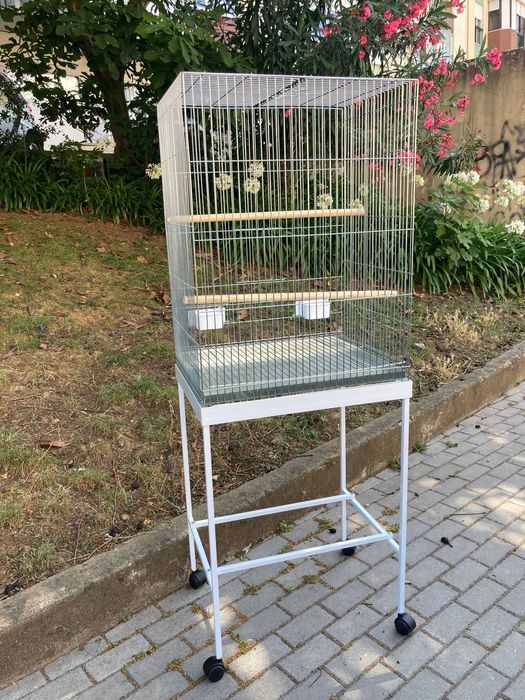 NOVO - Gaiola ZINCADA Rectangular de 80cm para PAPAGAIO
