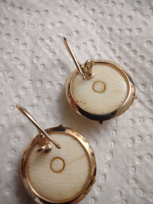 Piękne kolczyki złoto 585