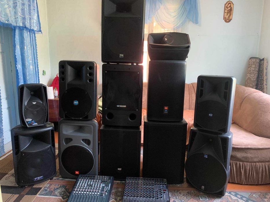 Активні колонки різних моделей-RCF-FBT-ZECK-QSC-JBL-Dynacord