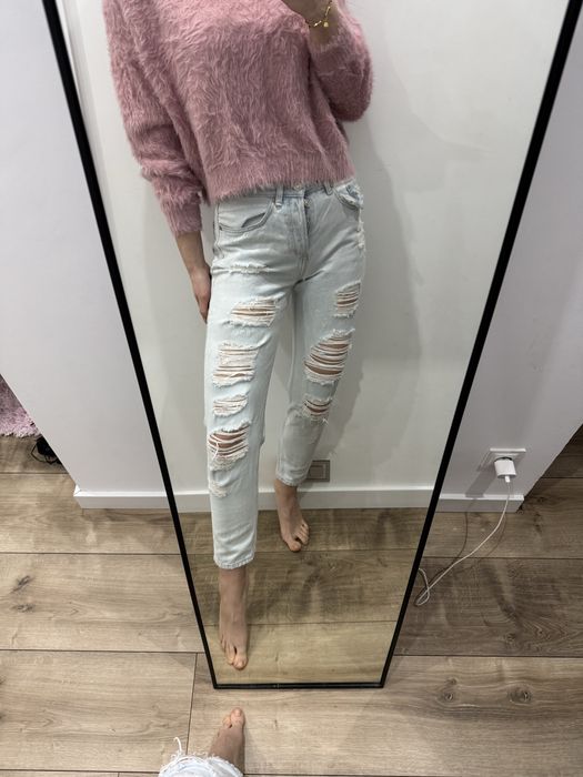 Spodnie jeansy denim boyfriend