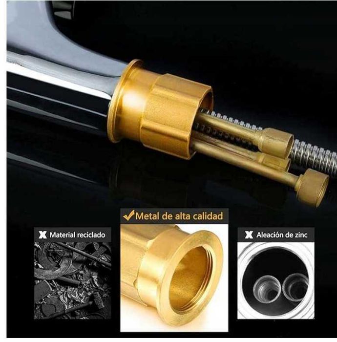 Bateria umywalkowa Kran elastyczny wyginany 3/8" Kolor srebrny