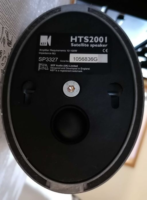 Colunas Satélite Speaker KEF HTS2001 8 Ohm de 100W Cada