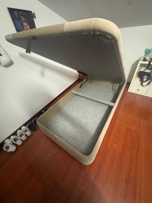 Sommier solteiro com arrumação