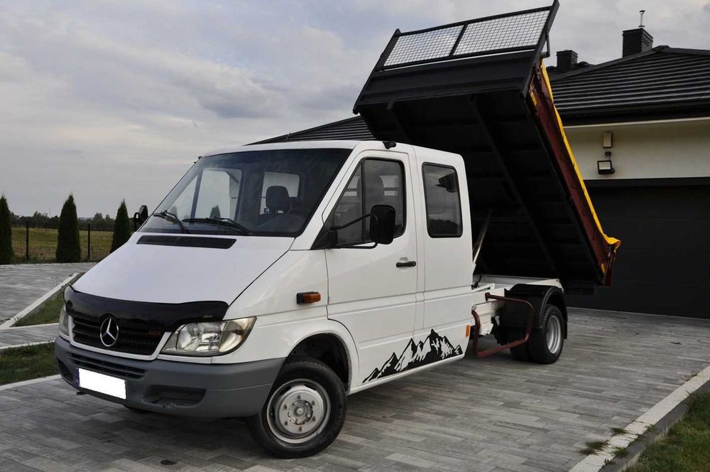 Mercedes-Benz Sprinter 408 413 Doka Brygadówka Wywrotka Kiper lt Super Stan!