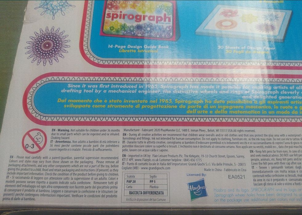 Spirograf zestaw do rysowania