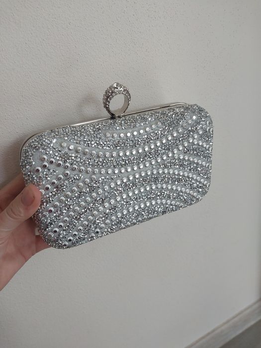 Złota torebka wizytowa komunia wesele