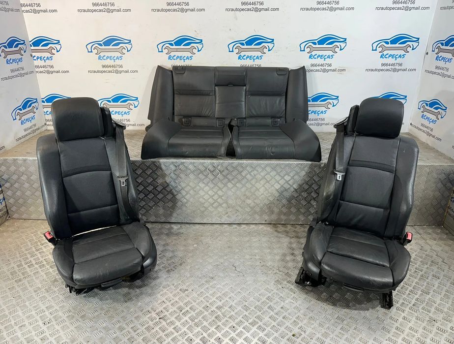 Conjunto Bancos Elétricos Memoria Pele Pack M BMW Serie 3 E93 Cabrio