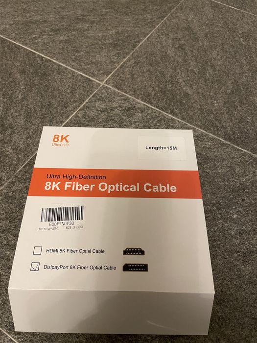 Cabo fibra 8k (NOVO) 15 metros64284428856449120