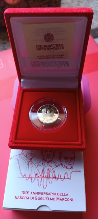 2 € vaticano  PROOF, 2024 150º aniversário do nascimento de Guglielmo