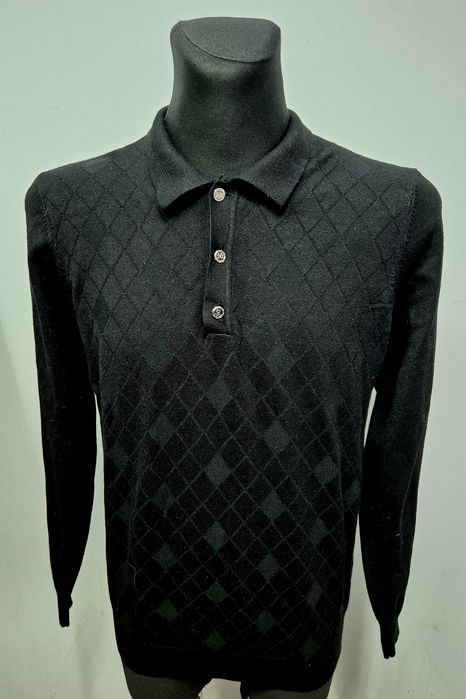 SWETER męski roz. M logowane guziki italy