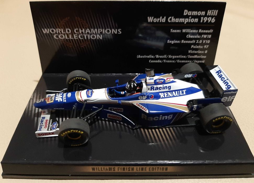 Damon Hill Williams F1 1996 Minichamps