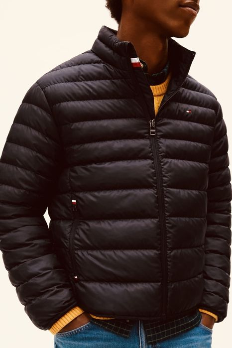 Новий чоловічий оригінальний мікропуховик Tommy Hilfiger розмір M L XL