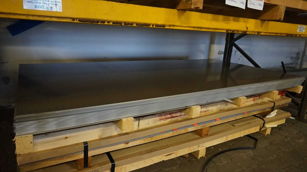 Blacha kwasoodporna, nierdzewna 1,5x1000x2000 gat. 1.4301/304