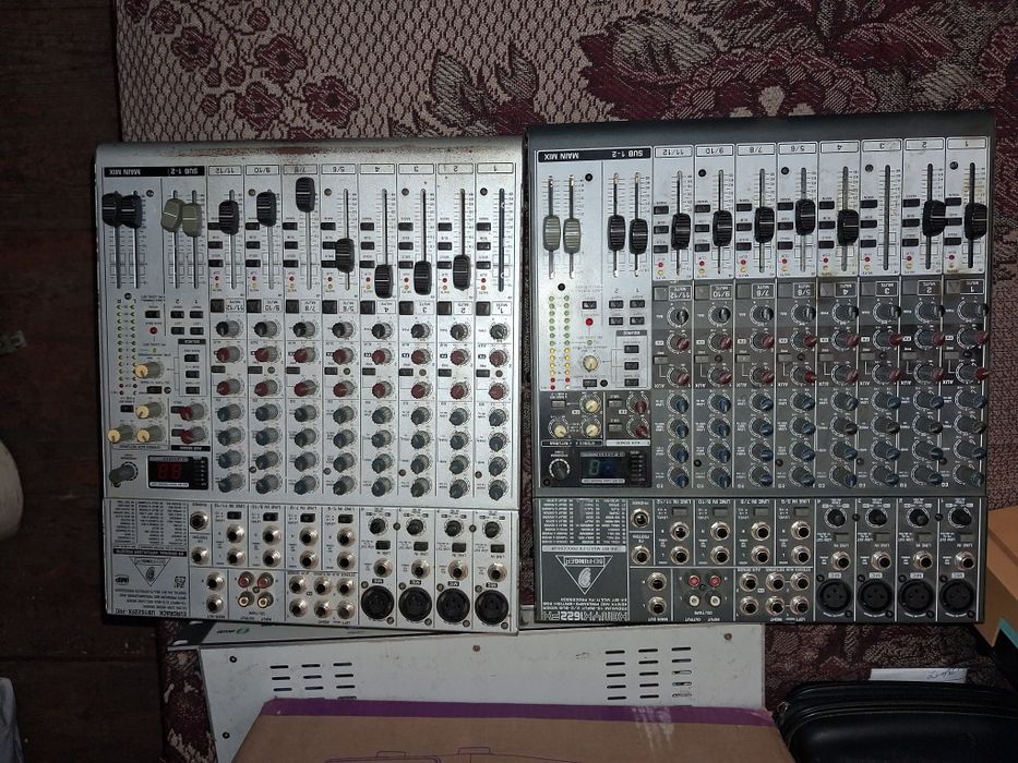 Микшерный пульт 1622fx . декодер dmx512 . дека