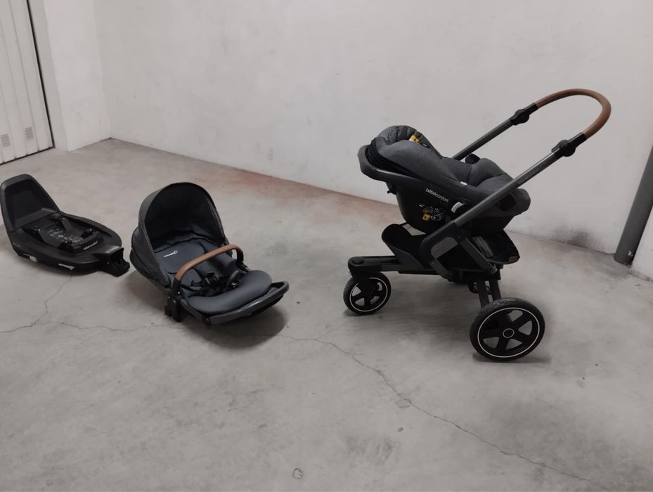 Carrinho de Bebe + isofix carro + babycoque