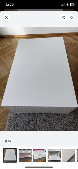 Stolik/barek biały połysk