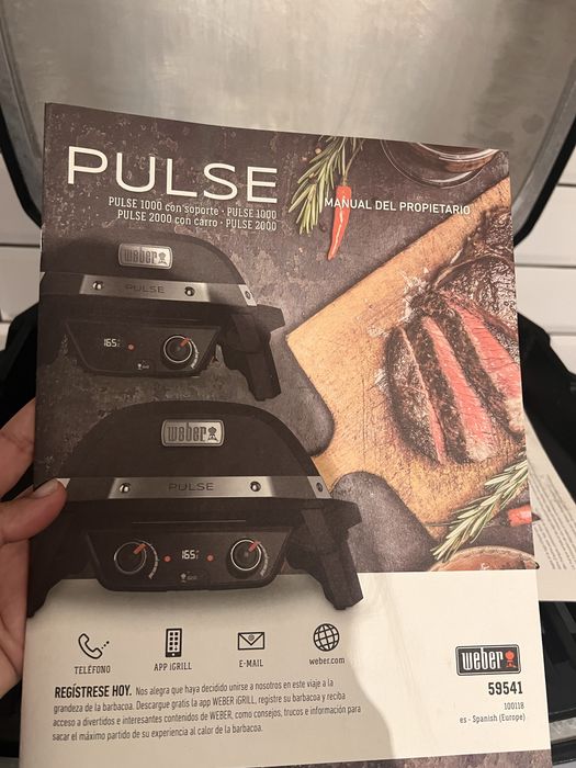 Barbecue Elétrico Weber Pulse 1000 – Como Novo