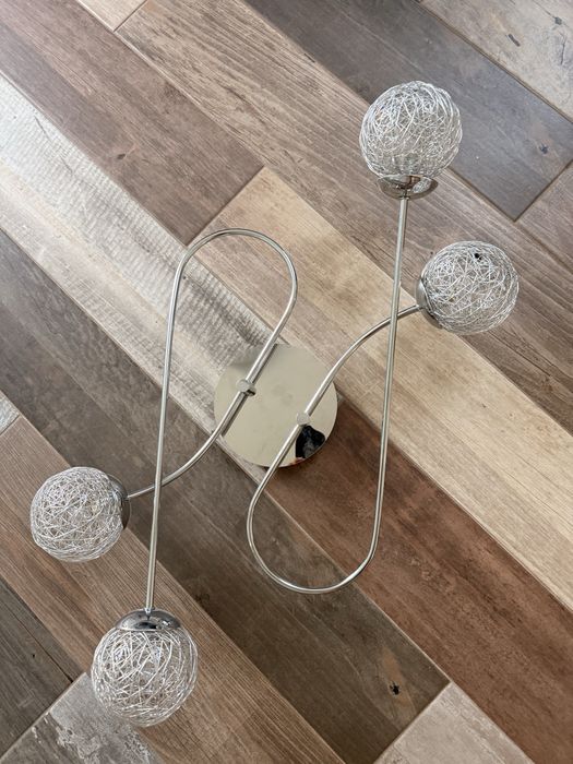 Lampa sufitowa srebrna