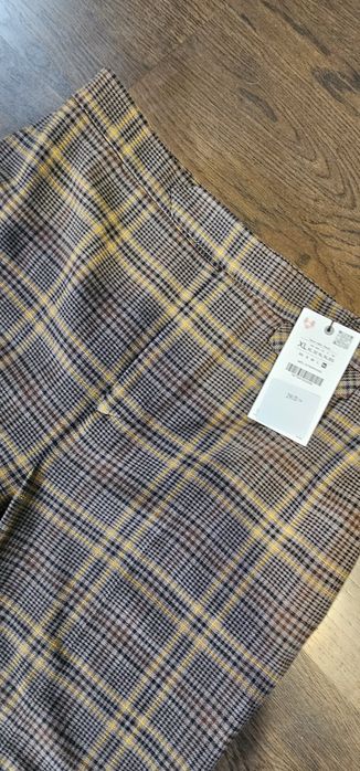 Nowe spodnie w kratę Zara rozm.XL
